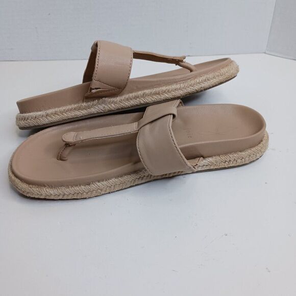 Joie Nacho Women's size 7.5M Thong Cream Faux Leather Sandal - Picture 5 of 11